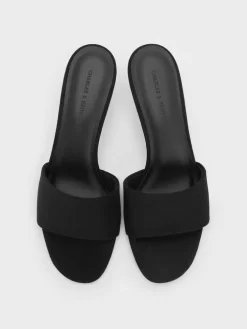 Ruthie Faux Suede Heeled Mules