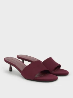 Ruthie Faux Suede Heeled Mules