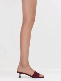 Ruthie Faux Suede Heeled Mules