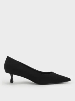 Ruthie Faux Suede Kitten Heels