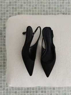 Ruthie Faux Suede Slingback Pumps