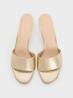 Ruthie Metallic Heeled Mules