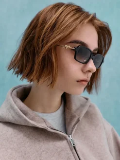 Sable Knot Rectangular Sunglasses
