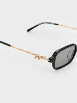 Sable Knot Rectangular Sunglasses