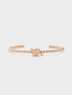 Sable Rope-Knot Cuff Bangle