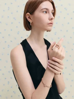 Sable Rope-Knot Two-Ring Set