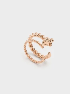 Sable Rope-Knot Two-Ring Set
