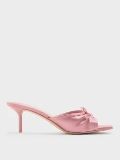 Sadira Satin Heeled Mules
