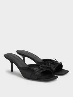 Sadira Satin Heeled Mules