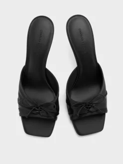 Sadira Satin Heeled Mules