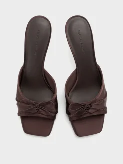 Sadira Satin Heeled Mules
