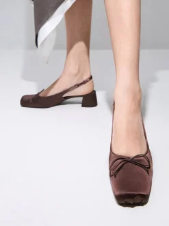 Sadira Satin Slingback Pumps