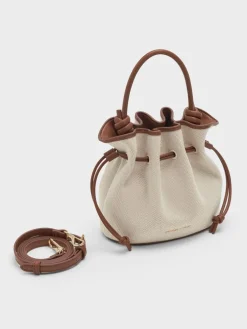 Sammie Canvas Drawstring Bucket Bag