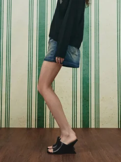Sculptural-Heel Wedges