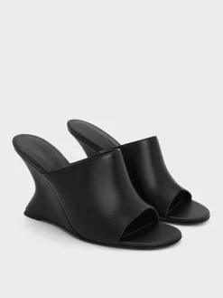 Sculptural-Heel Wedges