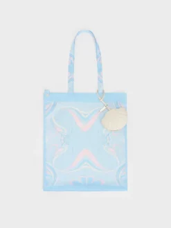 Seashell Swirl-Print Tote Charm