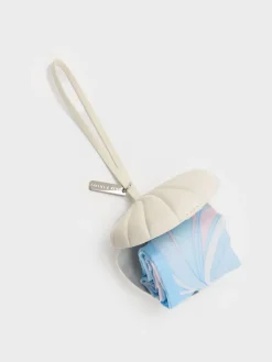 Seashell Swirl-Print Tote Charm