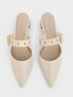 Sepphe Buckle-Strap Heeled Mules