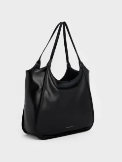 Sianna Crinkle-Effect Slouchy Tote Bag