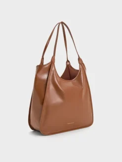 Sianna Crinkle-Effect Slouchy Tote Bag