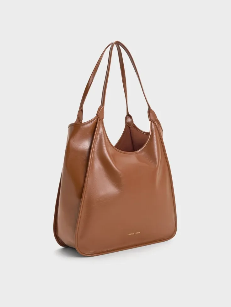 Sianna Crinkle-Effect Slouchy Tote Bag