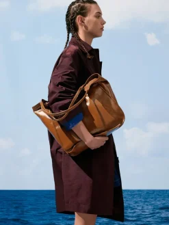 Sianna Crinkle-Effect Slouchy Tote Bag