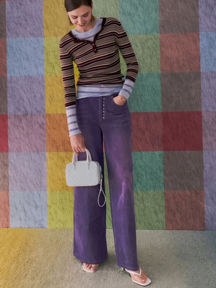 Sianna Polka-Dot Bowling Bag
