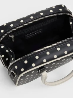 Sianna Polka-Dot Bowling Bag