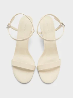 Slant-Heel Ankle-Strap Sandals