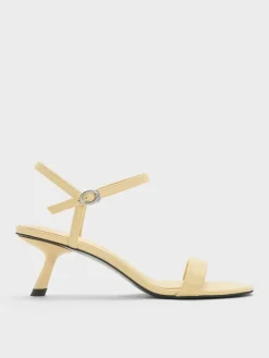 Slant-Heel Ankle-Strap Sandals