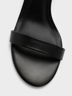 Slant-Heel Ankle-Strap Sandals
