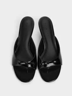 Sonali Bow Heeled Thong Sandals