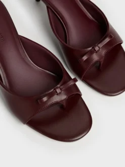 Sonali Bow Heeled Thong Sandals