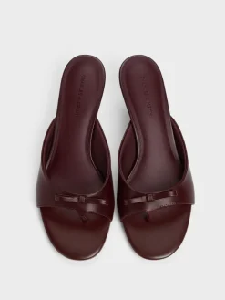 Sonali Bow Heeled Thong Sandals