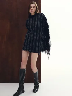 Square-Toe Knee-High Boots