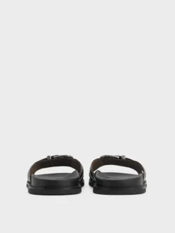 Stitch-Trim Buckled Slides