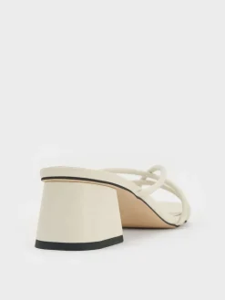 Strappy Toe-Ring Block-Heel Sandals