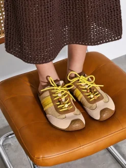 Suede Woven Slip-On Sneakers