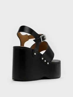 Tarian Toe-Ring Platform Wedges