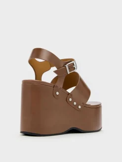 Tarian Toe-Ring Platform Wedges