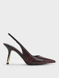 Taylen Leopard-Print Slingback Pumps