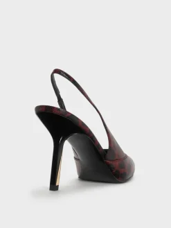 Taylen Leopard-Print Slingback Pumps
