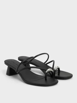 Toe-Ring Strappy Heels