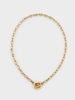 Toggle-Clasp Chain-Link Necklace
