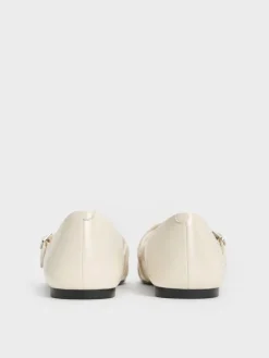 Triple-Strap Mary Jane Flats