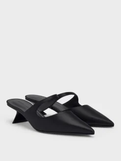 Vada Asymmetric Sculptural Heel Pumps