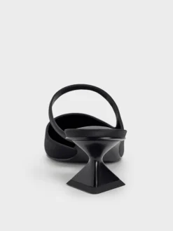 Vada Asymmetric Sculptural Heel Pumps