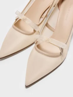 Venetia Mesh Bow Pointed Pumps