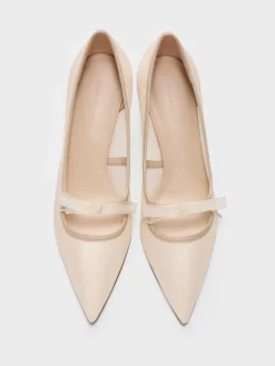 Venetia Mesh Bow Pointed Pumps