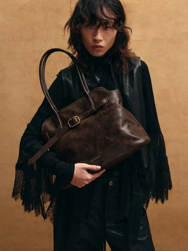 Victoria Belted Tote Bag
